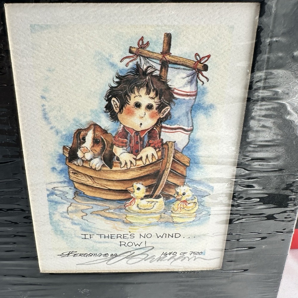 Signed & Numbered By Artist Jody Bergsma  1988 #1640/7500 Original Art
